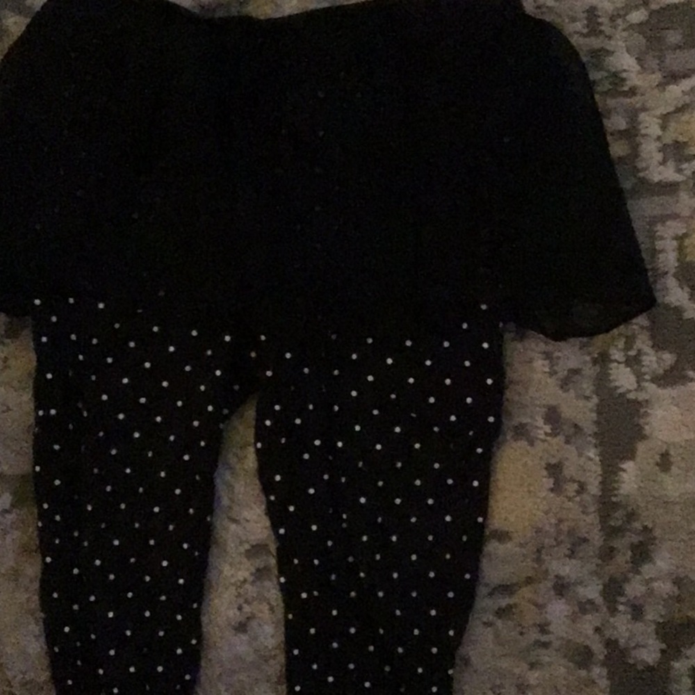 Carter's Black Polka Dot Leggings